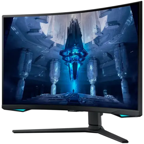 Alternative view of Монитор Monitor LED Samsung LS32BG750NPXEN Odyssey G75NB, 32" UHD Curved 1000R 16:9 (3840x2160) VA 165Hz, 350 cd/㎡, 1m:1, Q HDR 2000, 1ms (GTG), 178/178, FreeSync PP, 1xDP 2xHDMI, 2xUSB 3.0 , 3.5 Jack, Tilt/Pivot/Swivel/HeightAdj (120mm), VESA 100x10