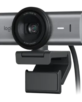 Уеб камера LOGITECH MX Brio 4K Ultra HD Webcam - GRAPHITE - 2.4GHZ - EMEA28-935 - B2C
