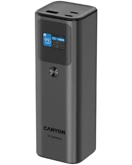 Alternative view of Външна батерия CANYON power bank PB-2010 TFT 27000 mAh 97.2Wh PD140W QC 3.0 Dark Grey