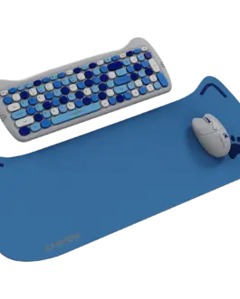 Alternative view of Клавиатура CANYON HSET-W6 EN Keyboard+Mouse Kitty Edition AAA+АА Wireless Blue