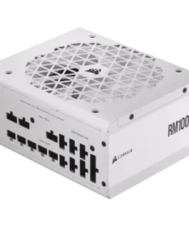 Alternative view of Захранване за компютър CORSAIR RM1000x Shift White, 1000 Watt, 80 PLUS GOLD, Fully Modular