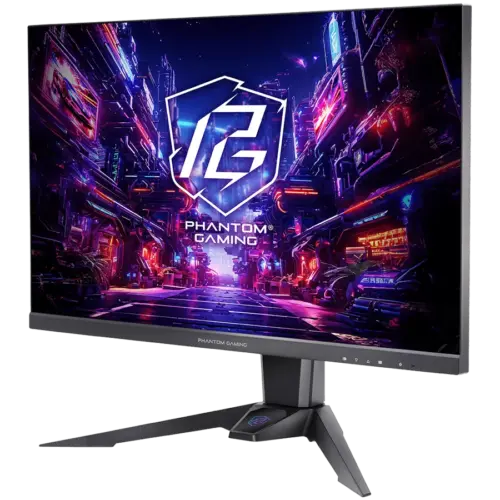 Alternative view of Монитор Asrock Gaming Monitor, 27" QHD(2560x1440) IPS, 180 Hz, 99% sRGB, 1000:1, 16:9, 400 cd/m², 178º/178º, 1ms (MPRT), AMD FreeSync, Flicker-free, Height, Swivel, Tilt, 2x 2W Speakers, 2x HDMI 2.0, 1x DP 1.4, 1x Audio Jack (3.5mm), Wi-Fi antenna, 3