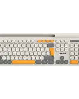 Клавиатура CANYON keyboard HKB-W03 EN AAA Wireless Beige