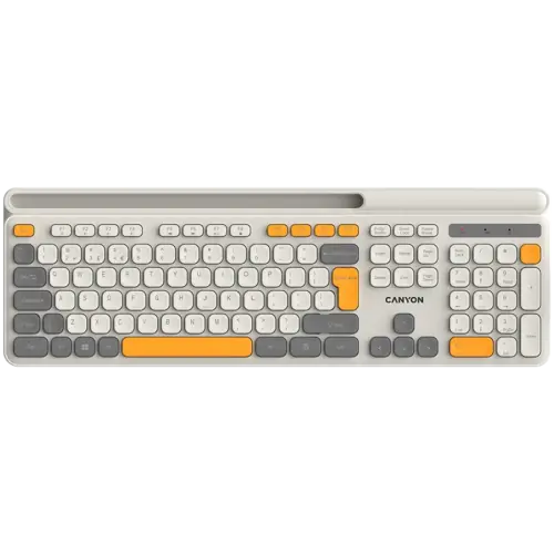 Клавиатура CANYON keyboard HKB-W03 EN AAA Wireless Beige