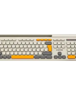 Alternative view of Клавиатура CANYON keyboard HKB-W03 EN AAA Wireless Beige