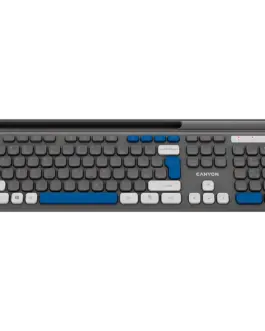 Alternative view of Клавиатура CANYON keyboard HKB-W03 EN AAA Wireless Grey