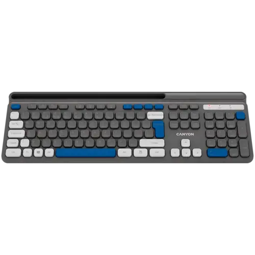 Alternative view of Клавиатура CANYON keyboard HKB-W03 EN AAA Wireless Grey