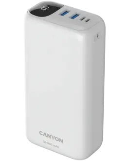 Alternative view of Външна батерия CANYON power bank PB-301 LED 30000 mAh PD 20W QC 3.0 White
