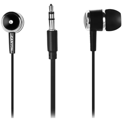Alternative view of Слушалки CANYON Stereo earphones with microphone, Black