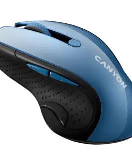 Alternative view of Безжична мишка CANYON 2.4Ghz wireless mouse, optical tracking - blue LED, 6 buttons, DPI 1000/1200/1600, Blue Gray pearl glossy