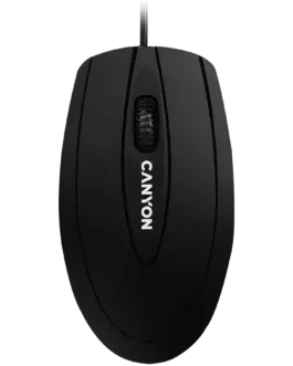 Мишка за компютър CANYON mouse CM-1 Wired Black
