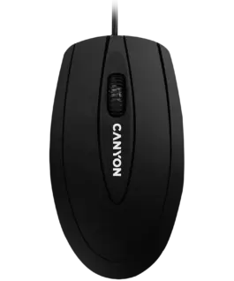 Мишка за компютър CANYON mouse CM-1 Wired Black