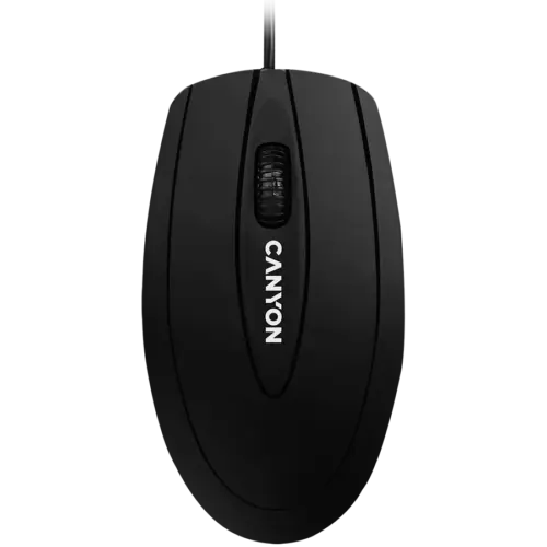 Мишка за компютър CANYON mouse CM-1 Wired Black