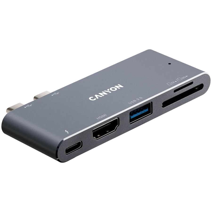 USB хъб CANYON hub DS-5 5in1 Thunderbolt 3 4k Space Grey - Image 23