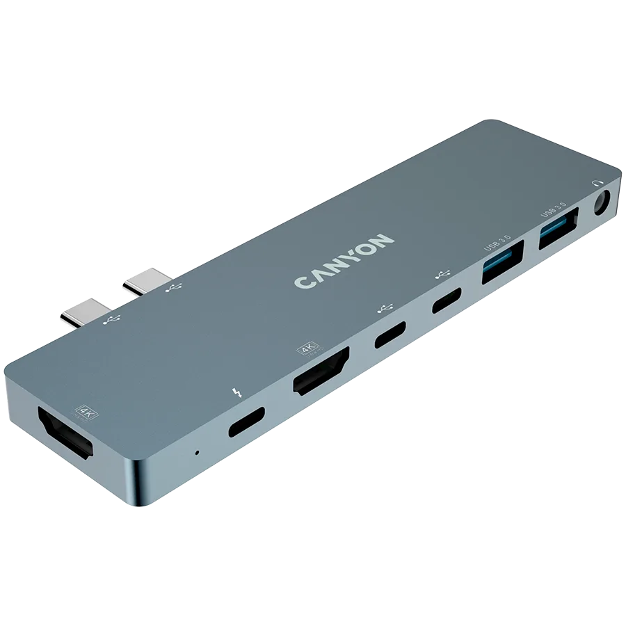 USB хъб CANYON hub DS-8 8in1 Thunderbolt 4k Space Grey - Image 38
