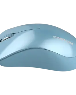 Alternative view of Безжична мишка CANYON MW-11, 2.4 GHz Wireless mouse ,with 3 buttons, DPI 1200, Battery:AAA*2pcs ,Blue67*109*38mm 0.063kg