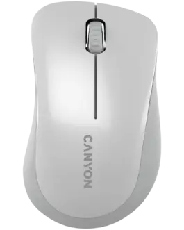 Безжична мишка CANYON MW-11 2.4 GHz Wireless mouse with 3 buttons DPI 1200 Battery:AAA*2pcs pearl white grey67*109*38mm