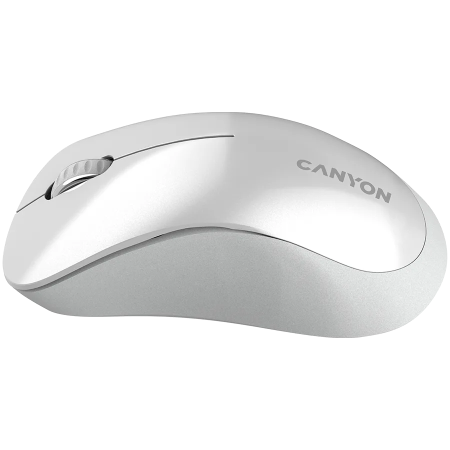 Безжична мишка CANYON MW-11, 2.4 GHz Wireless mouse ,with 3 buttons, DPI 1200, Battery:AAA*2pcs ,pearl white grey67*109*38mm 0.063kg - Image 26