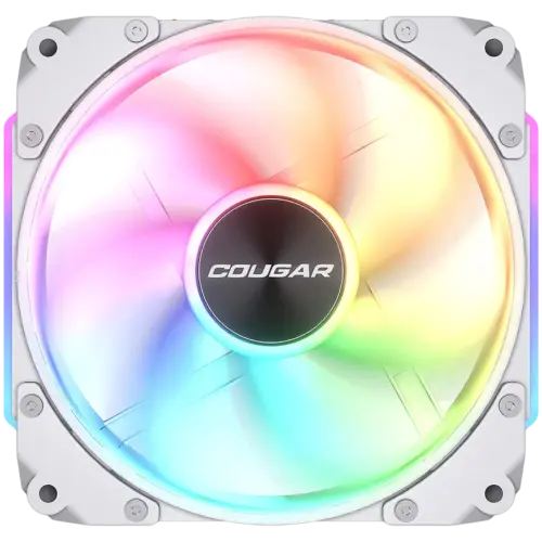 Вентилатор Cougar fan APOLAR 120 ARGB White Fan Speed 600-2200 RPM±200RPM Air Flow 75.38 CFM ± 10% Air Pressure 2.59 mm