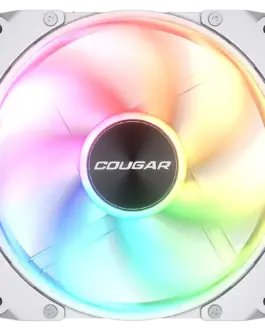 Вентилатор Cougar fan APOLAR 120 ARGB White Fan Speed 600-2200 RPM±200RPM Air Flow 75.38 CFM ± 10% Air Pressure 2.59 mm