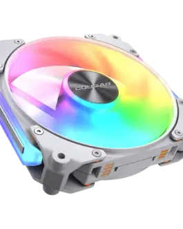 Alternative view of Вентилатор Cougar fan APOLAR 120 ARGB White, Fan Speed 600-2200 RPM±200RPM, Air Flow 75.38 CFM ± 10%, Air Pressure 2.59 mm H2O±10%, HDB Hydro Dynamic Bearing, 490 mm (Fan) / 470 mm (ARGB)