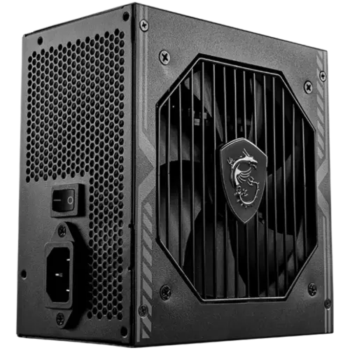 Alternative view of Захранване за компютър MSI MAG A750BN, 750W, 80 Plus Bronze, 120mm Low Noise Fan, Protections: OCP/OVP/OPP/OTP/SCP, Dimensions: 140mmx150mmx86mm, 5Y Warranty