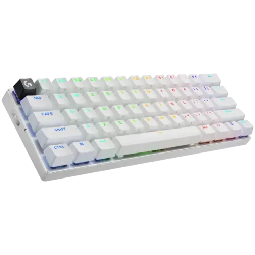Alternative view of Геймърска клавиатура LOGITECH G PRO X 60 LIGHTSPEED Wireless Gaming Keyboard (Tactile) - WHITE - US INTL - 2.4GHZ/BT - EMEA28-935 - TACTILE SWITCH