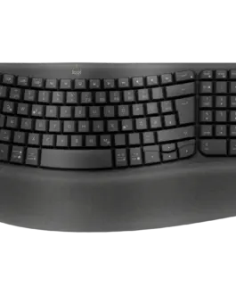 Клавиатура LOGITECH Wave Bluetooth ergonomic keyboard - GRAPHITE - US INTL - B2B