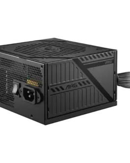 Alternative view of Захранване за компютър MSI MAG A650BNL Power Supply 650W, 80 PLUS Bronze, 120mm low noise Fan, Protections: OCP/OVP/OPP/OTP/SCP, Active PFC Design, Flat Cable Equipment, Dimensions: 150mmx140mmx86mm, 5Y Warranty
