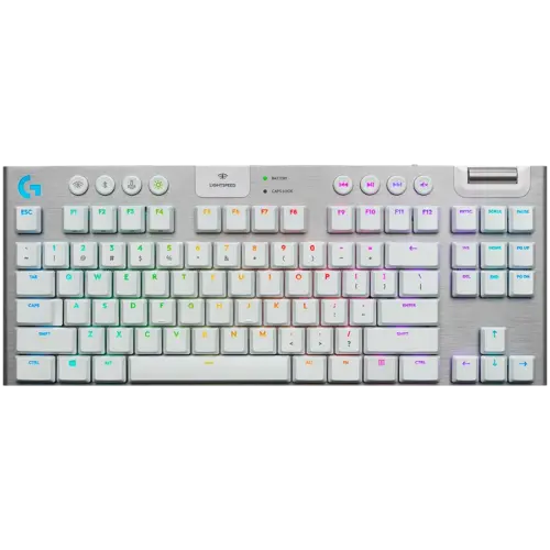 Геймърска клавиатура LOGITECH G915 X LIGHTSPEED Wireless Gaming Keyboard - WHITE - US INTL - 2.4GHZ/BT - EMEA28i-935 -