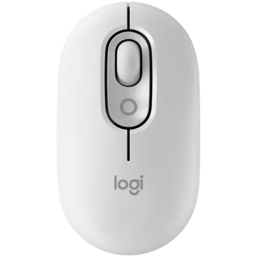 Мишка за компютър LOGITECH POP Mouse with emoji - OFF-WHITE - BT - EMEA28i-935 - FY25