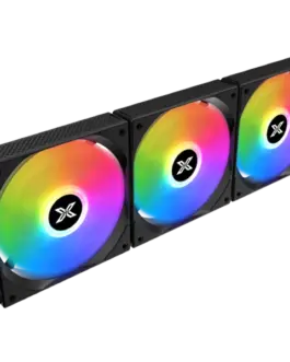 Alternative view of Вентилатор Starlink, EN41303, 3PCS Black Easy Clip On & Smart Link Fan,2PCS ARGB & PWM Cable,Mini ARGB Controller,Color Box