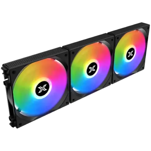 Alternative view of Вентилатор Starlink, EN41303, 3PCS Black Easy Clip On & Smart Link Fan,2PCS ARGB & PWM Cable,Mini ARGB Controller,Color Box