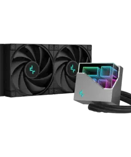 Охладител за процесор Охладител DeepCool LT520 240mm CPU Liquid Cooler 2x120mm FK120 PWM FDB Fans 4th Gen Water Pump ARG