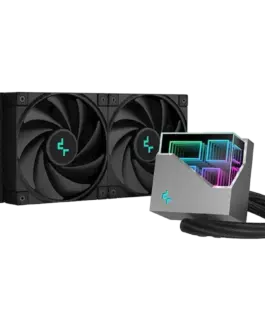 Охладител за процесор Охладител DeepCool LT520 240mm CPU Liquid Cooler 2x120mm FK120 PWM FDB Fans 4th Gen Water Pump ARG