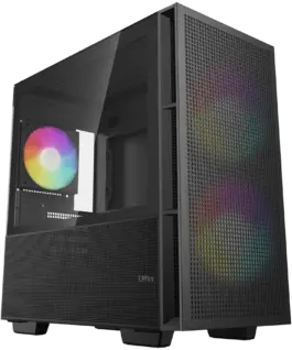 Кутия за компютър DeepCool CH360 Mini Tower Mini-ITX/Micro-ATX 1x USB3.0 1x Audio 1x Type-C Pre-Installed 2x140mm ARGB F