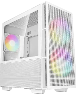 Кутия за компютър DeepCool CH360 WH Mini Tower Mini-ITX/Micro-ATX 1x USB3.0 1x Audio 1x Type-C Pre-Installed 2x140mm ARG