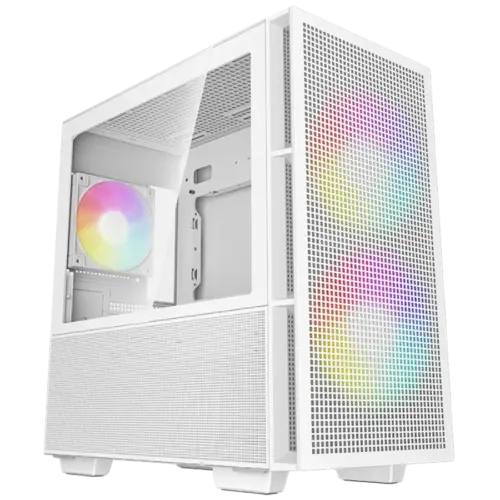 Кутия за компютър DeepCool CH360 WH Mini Tower Mini-ITX/Micro-ATX 1x USB3.0 1x Audio 1x Type-C Pre-Installed 2x140mm ARG