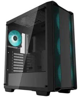 Кутия за компютър DeepCool CC560 Mid Tower Mini-ITX/Micro-ATX/ATX 1xUSB3.0 1xUSB2.0 1xAudio 4x120mm Pre-Installed LED Fa