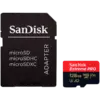 Карта памет SanDisk Extreme PRO microSDXC 128GB + SD Adapter + 2 years RescuePRO Deluxe up to 200MB/s & 90MB/s Read/Writ