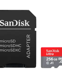 Карта памет SanDisk Ultra microSDXC 256GB + SD Adapter 150MB/s A1 Class 10 UHS-I