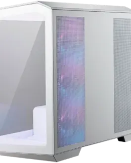 Кутия за компютър MSI MAG PANO M100R PZ WHITE Micro - ATX Tower M-ATX(Back-connect supported) / ITX 1x USB 3.2 Gen 1 Typ