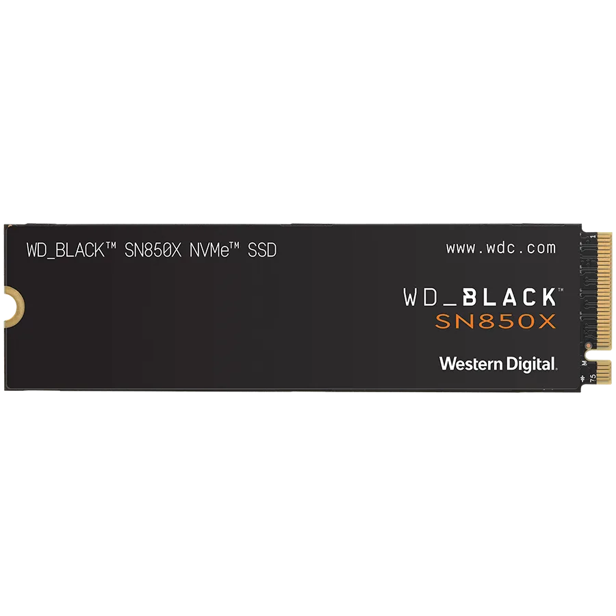 SSD диск SSD WD Black SN850X 1TB M.2 2280 PCIe Gen4 x4 NVMe Read/Write: 7300/6300 MBps IOPS 800K/1100K TBW: