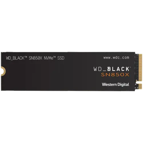 SSD диск SSD WD Black SN850X 2TB M.2 2280 PCIe Gen4 x4 NVMe Read/Write: 7300/6600 MBps IOPS 1200K/1100K TBW: