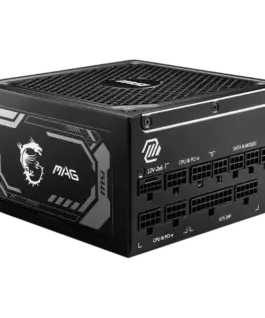 Захранване за компютър MSI MAG A1250GL PCIE5 Power Supply 1250W 80 PLUS Gold 135 mm Fan Size Protections: OCP/OVP/OPP/OT