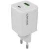Зарядно за мобилен телефон CANYON charger CU45AC GaN 45W 1xPD 1xQC EU White