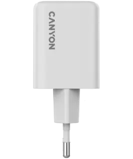 Alternative view of Зарядно за мобилен телефон CANYON charger CU45AC GaN 45W 1xPD 1xQC EU White