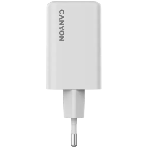 Alternative view of Зарядно за мобилен телефон CANYON charger CU65ACC GaN 65W 2xPD 1xQC EU White