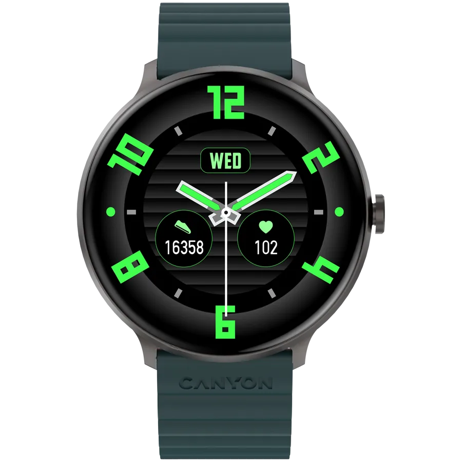 Смарт часовник CANYON smart watch Jacky SW-69 Green Orange