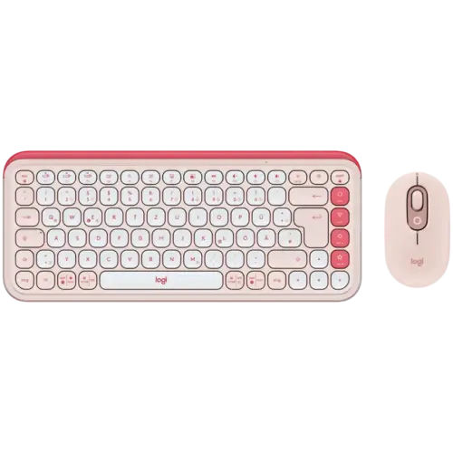 Клавиатура LOGITECH POP ICON COMBO - ROSE - US INTL - BT - INTNL-973